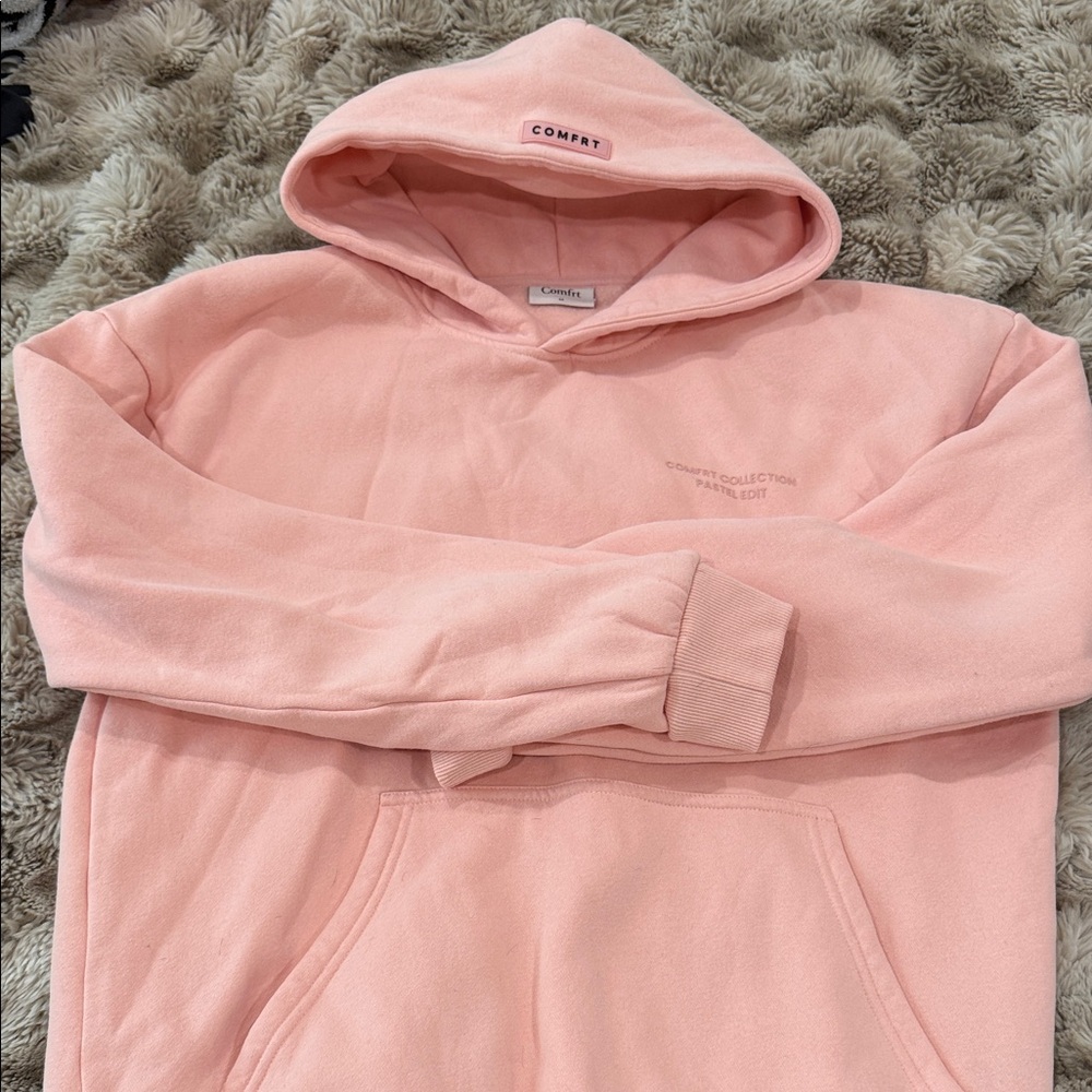 Comfrt Pastel Pink Hoodie
